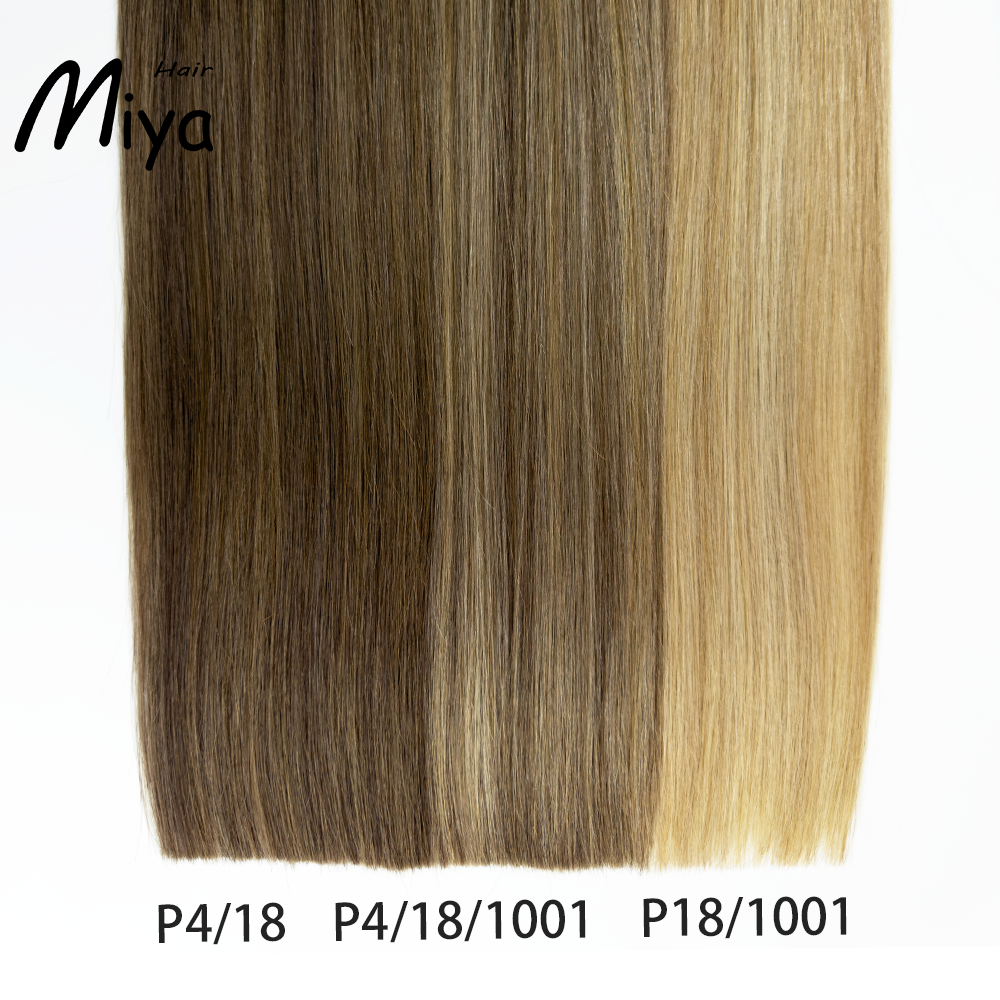 Piano Hair Highlight Hair Best Quality Double Drawn Genius Weft 100% Cuticle Aligned Human Hair From One Donor 18-24inch Hair Extensions