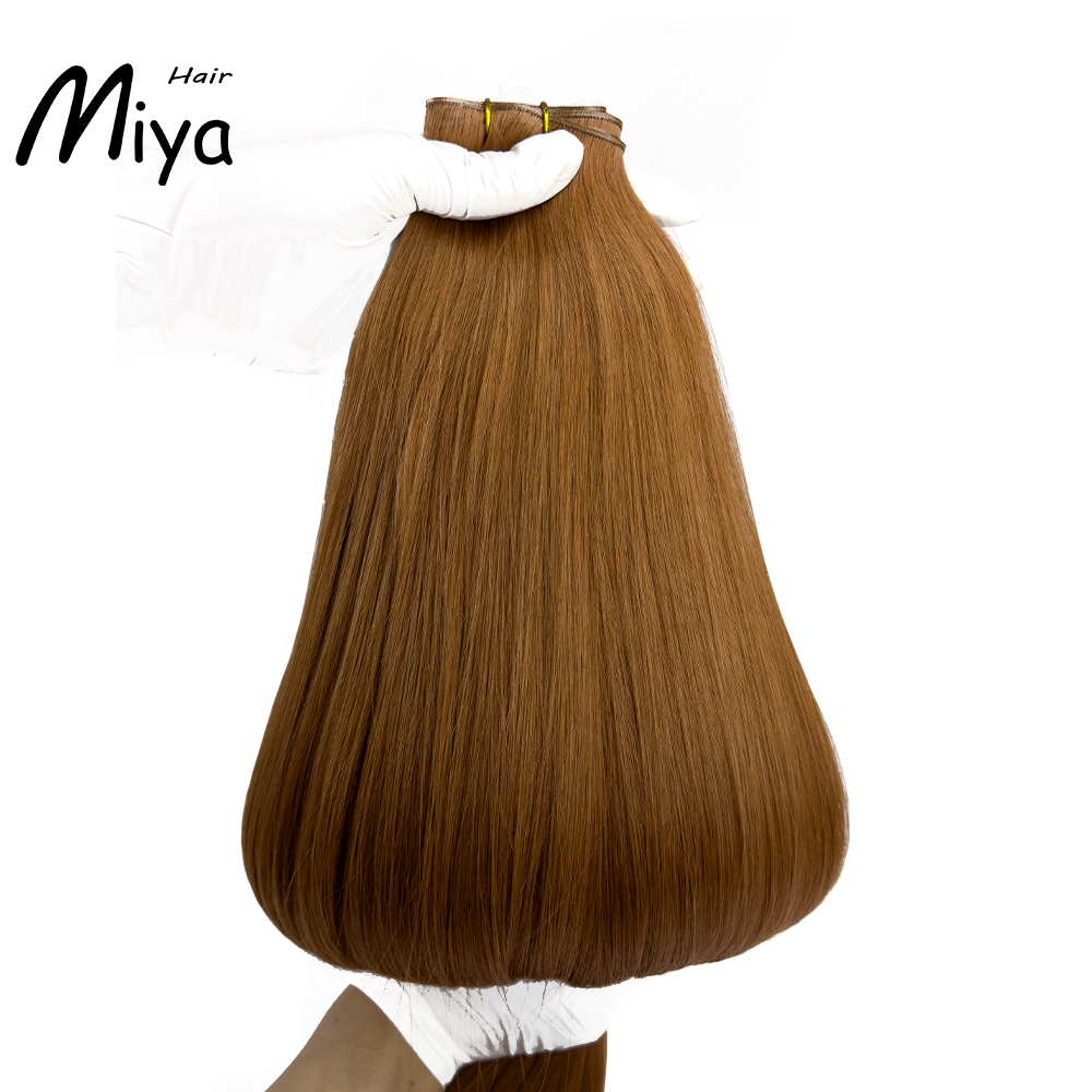 Copper Hair #33 Genius Weft Best Quality Double Drawn 100% Cuticle Aligned Human Hair From One Donor 16-30inch Hair Extensions