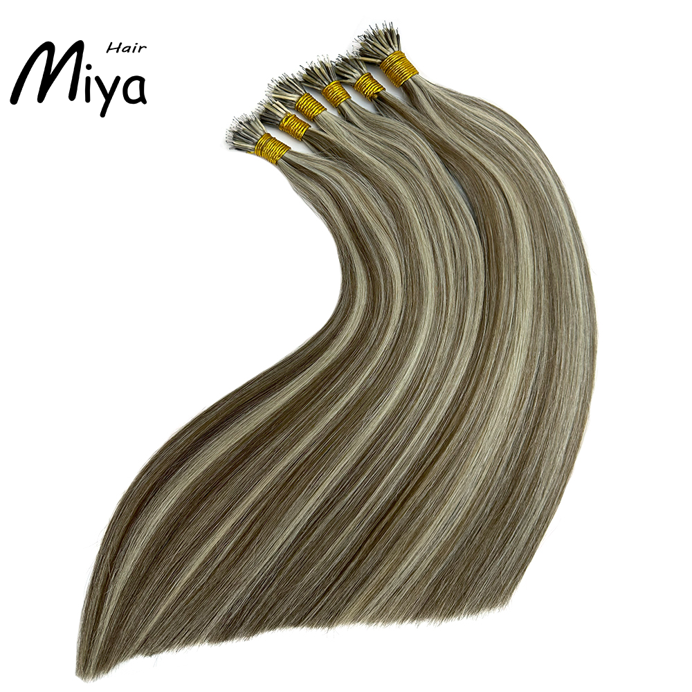 Piano Nano Highlight Hair Virgin Nano Ring Hair Best Quality Double Drawn 100% Cuticle Aligned Human Hair From One Donor 16-30inch Nano Bead Hair Extensions Nano Hair