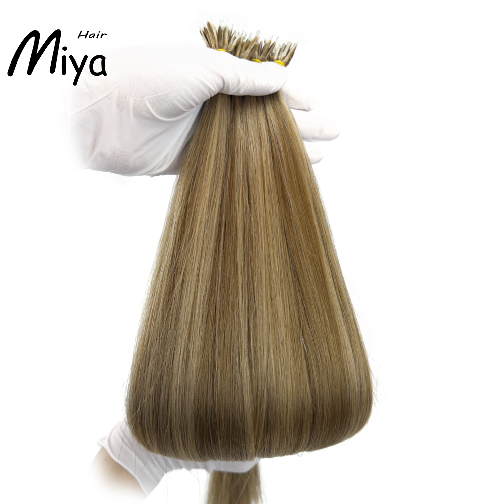 Piano Nano Highlight Brown Virgin Hair Nano Ring Hair Best Quality Double Drawn 100% Cuticle Aligned Human Hair From One Donor 16-30inch Nano Bead Hair Extensions Nano Hair