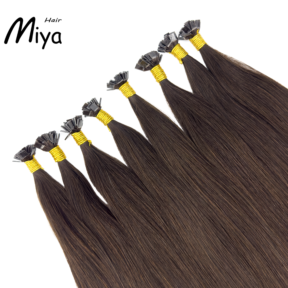 Chocolate Brown Hair #3 Dark Brown Extensions Virgin Hair Keratin Hair Best Quality Double Drawn 100% Cuticle Aligned Human Hair From One Donor 16-30inch Flat Tip Hair Unprocessed Hair