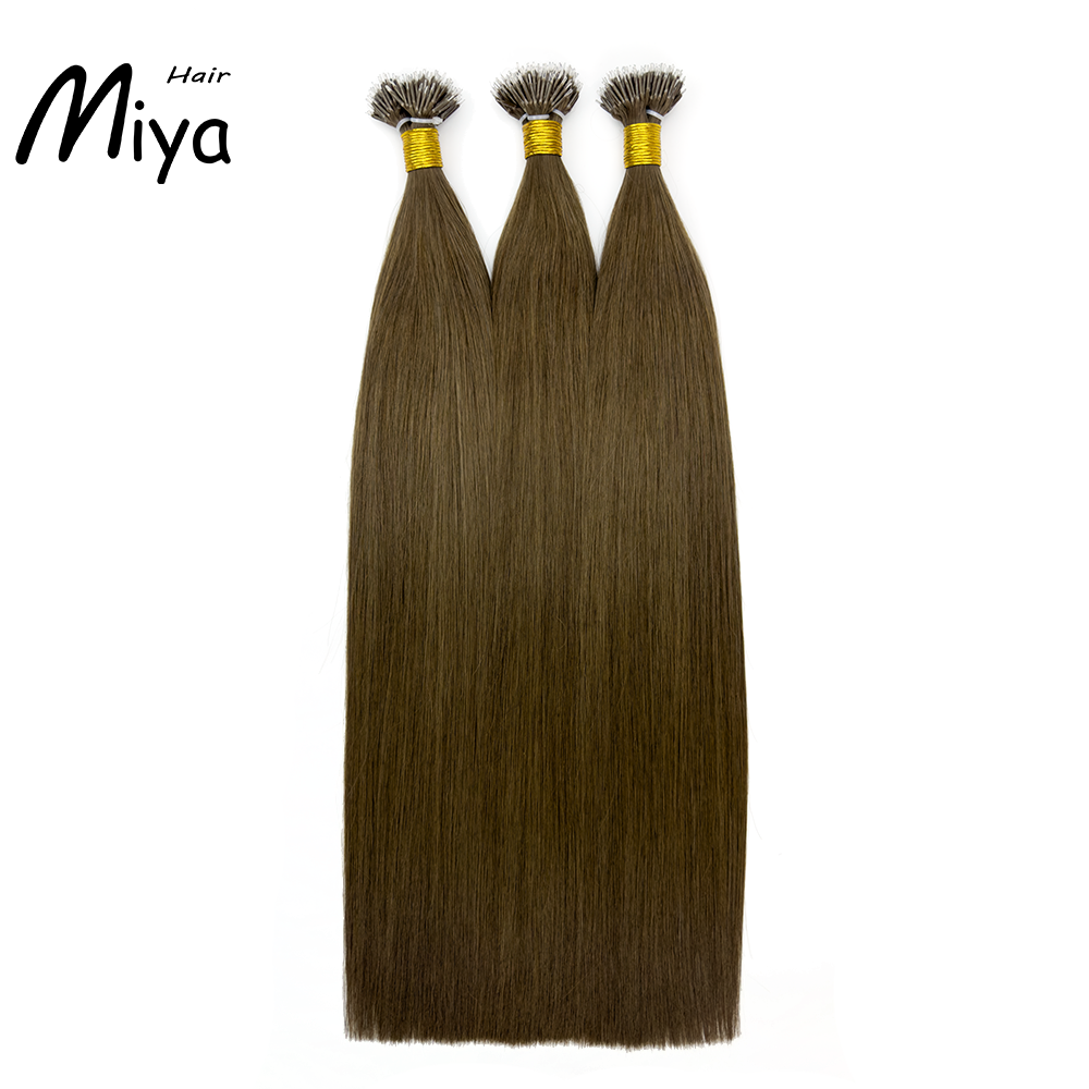 Brown Hair Virgin Hair Nano Ring Hair Best Quality Double Drawn 100% Cuticle Aligned Human Hair From One Donor 16-30inch Nano Bead Hair Extensions Nano Hair
