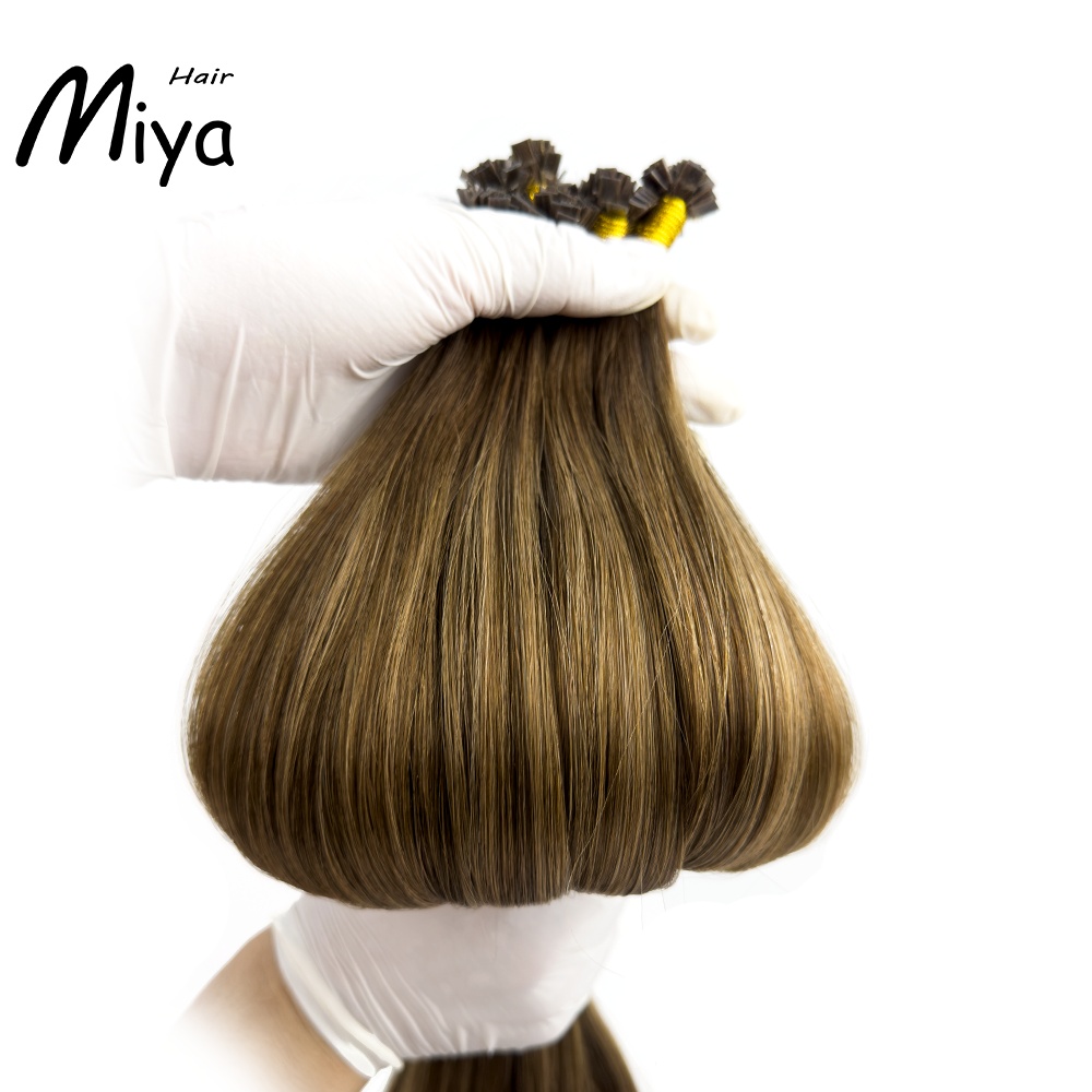 Balayage Hair #RDB Virgin Hair Keratin Hair Best Quality Double Drawn 100% Cuticle Aligned Human Hair From One Donor 16-30inch Flat Tip Hair Unprocessed Hair